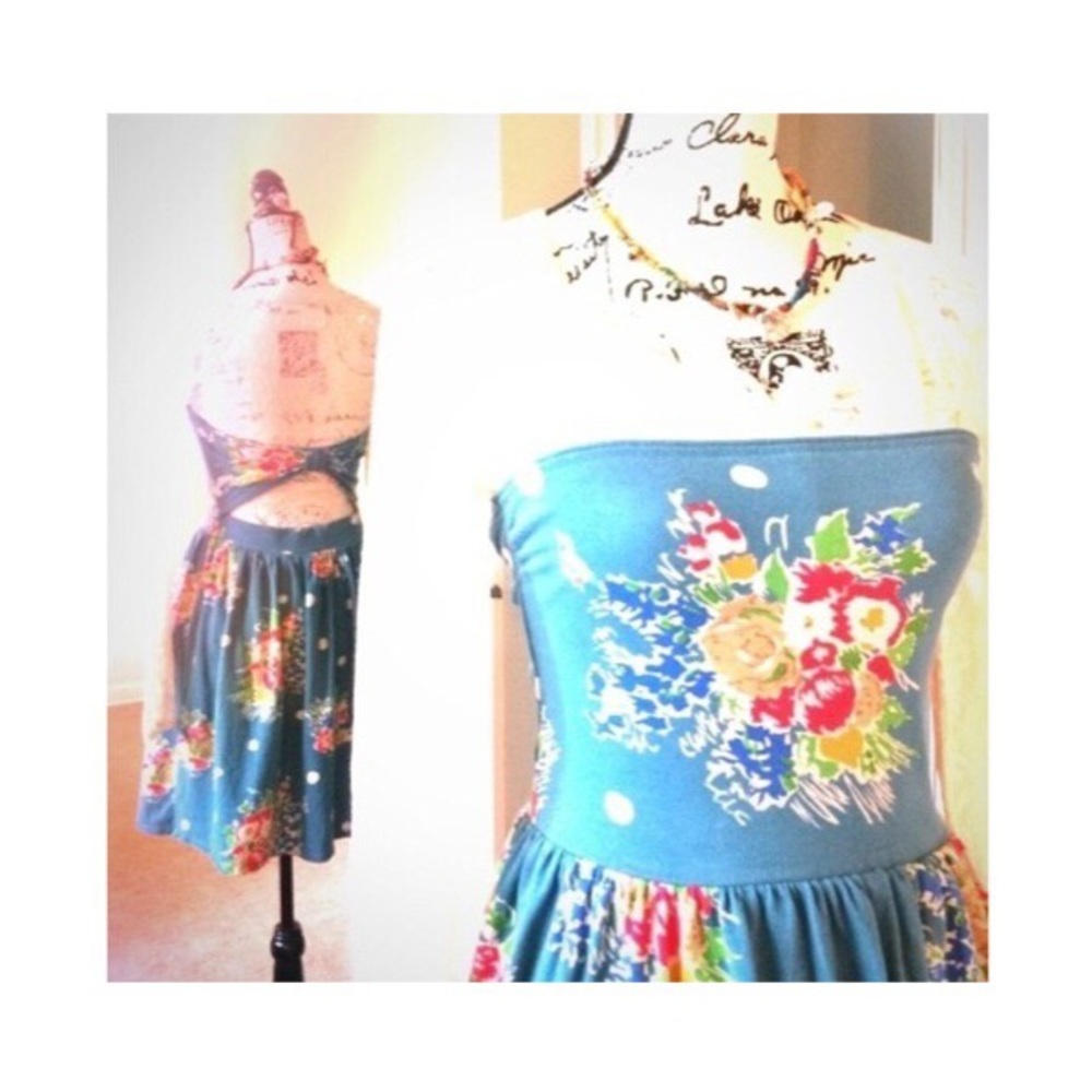 Kimchi Blue strapless mini dress